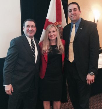 Florida's Secretary of Commerce and Enterprise Florida's President & CEO Gray Swoope with Katie and Alex at the EFI Board Meeting in Tallahassee.